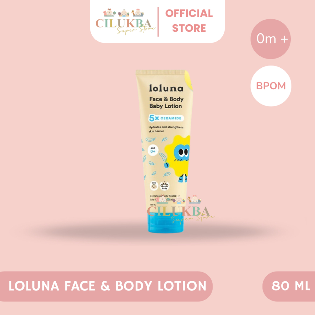 LOLUNA FACE & BODY BABY LOTION | LOTION BAYI | CREAM WAJAH | BODY LOTION | PERWATAN KULIT BAYI