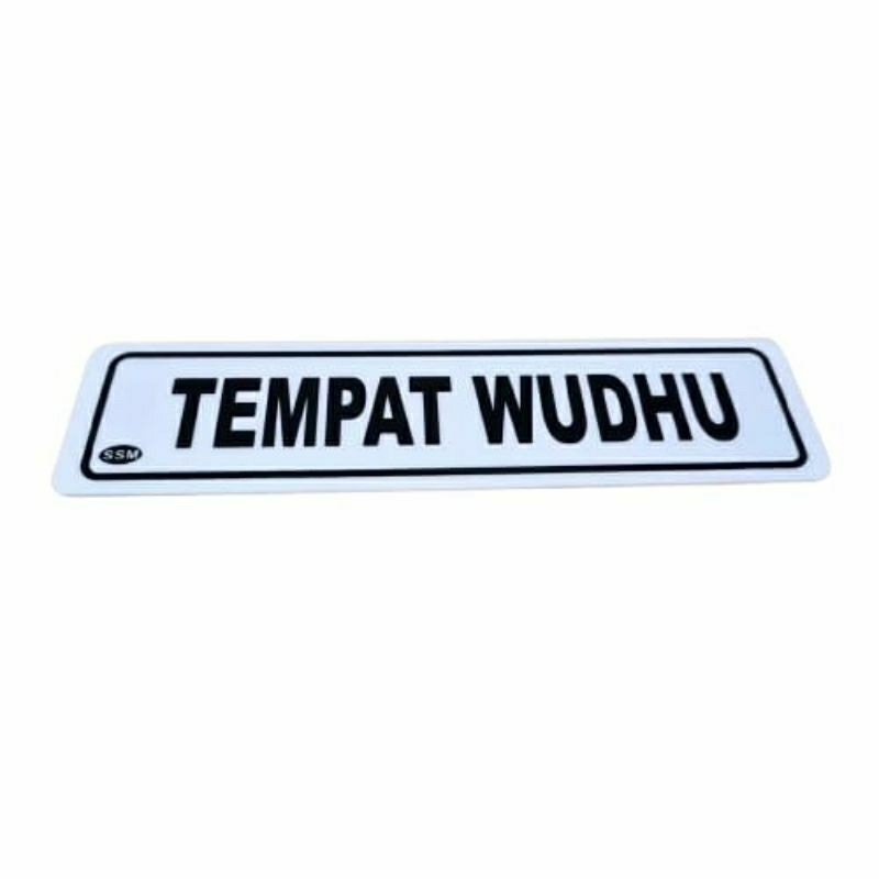 

Akrilik / Papan Informasi Tempat Wudhu Ukuran 20x5 CM