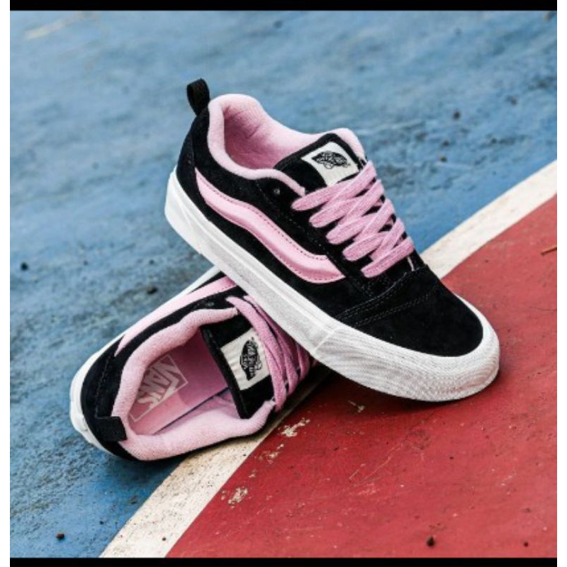 Vans knu skool black pink