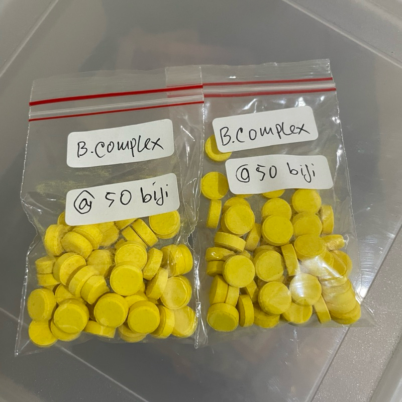 VITAMIN B COMPLEX TERNAK KEMASAN REPACK 50 BIJI_ AYAM KAMBING SAPI