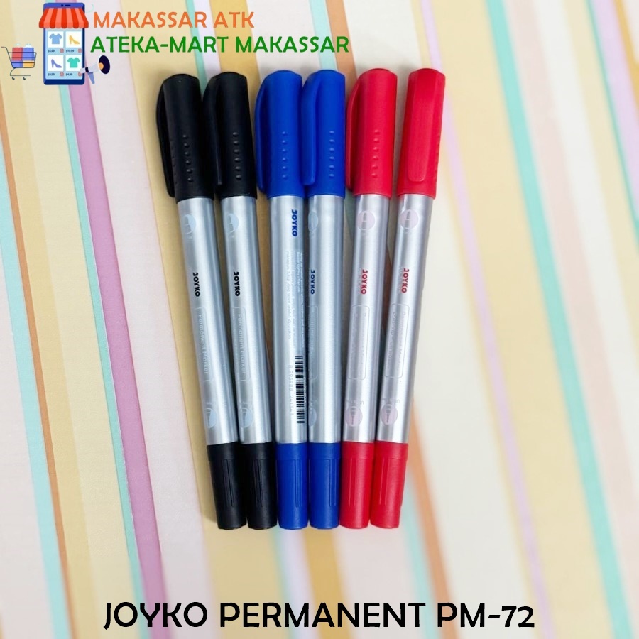 

[1 PCS] JOYKO SPIDOL PERMANENT PM-72 HITAM MERAH BIRU