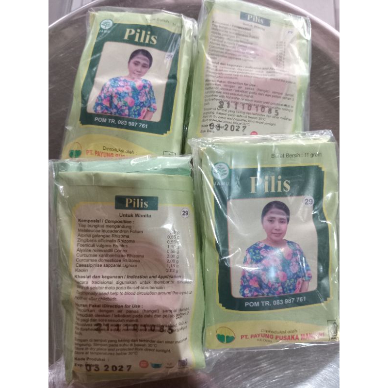

Jamu pilis payung pusaka kemasan pack isi 5 sachet