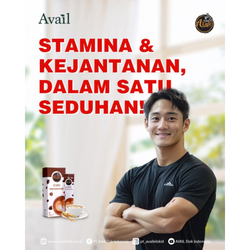 

A'Cafe avail sachet kopi berstamina