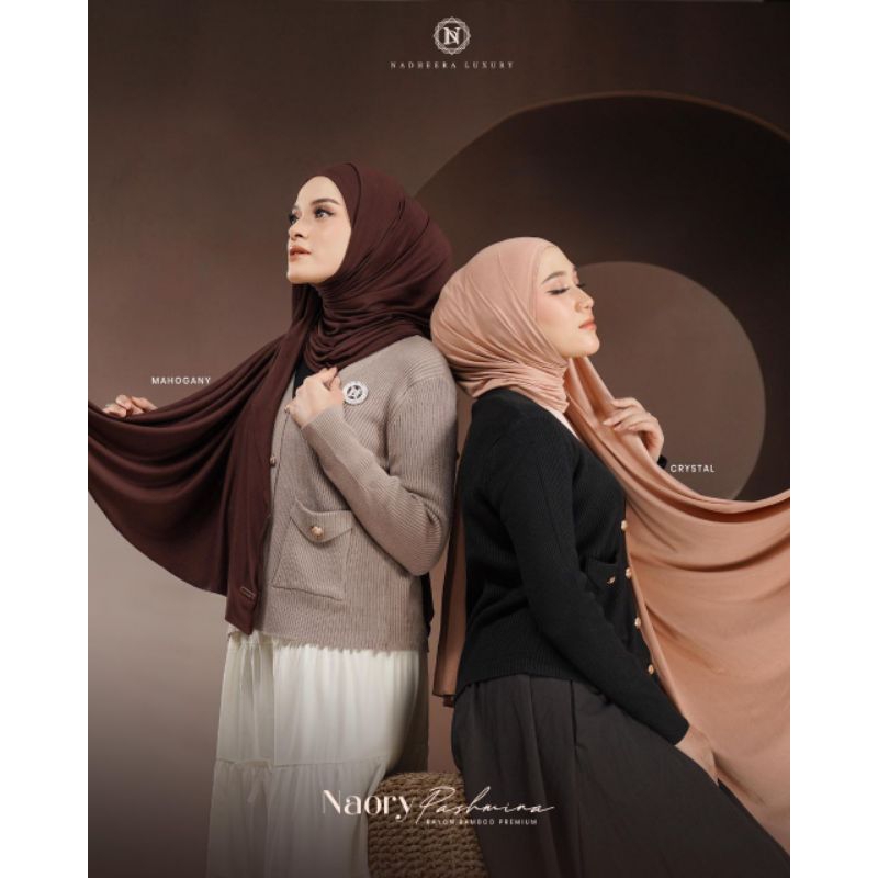 NAORY PASHMINA by Nadheera Luxury [ NEW - ND Plain Shawl Series ] Pashmina Nadheera Luxury
