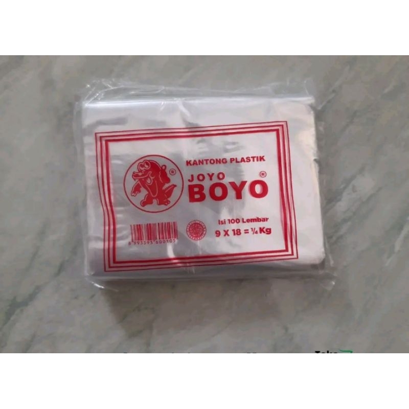 Plastik Bening Joyo Boyo 1/4 Kg