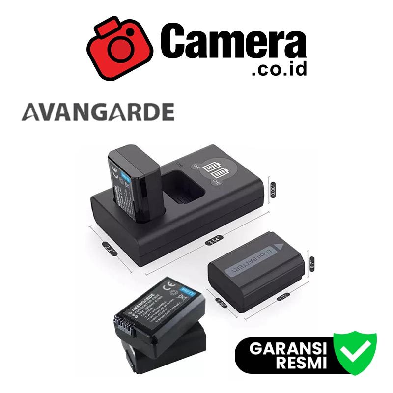 AVANGARDE Charger Kit FW50 and DL-FW50 (3Slot+2Battery) Original Garansi resmi
