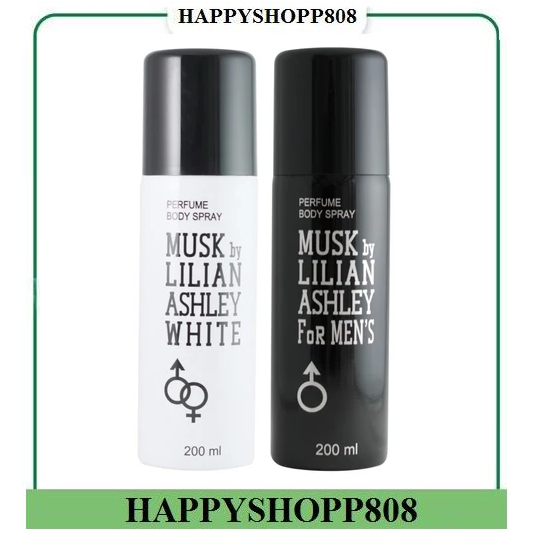 [ PARFUM LILIAN MUSK BODY SPRAY 200ML ] Musk by Lilian Ashley Perfume Body Spray Pria Black 200 ml
