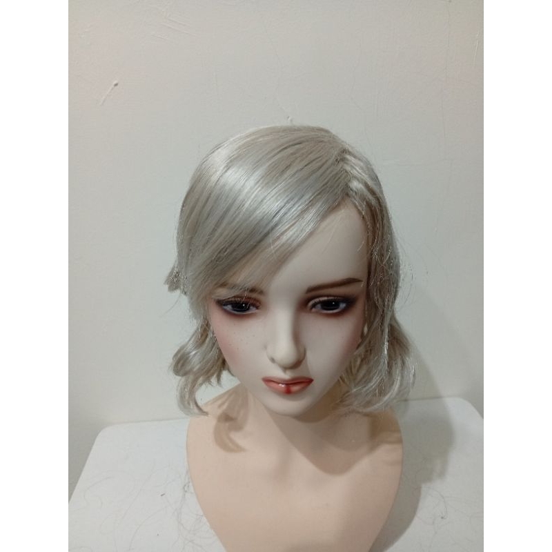 WIG WANITA CURLY WIG WANITA SHORT HAIR WIG WANITA SHORT CURLY WIG WANITA PREMIUM WIG WANITA DARK SIL