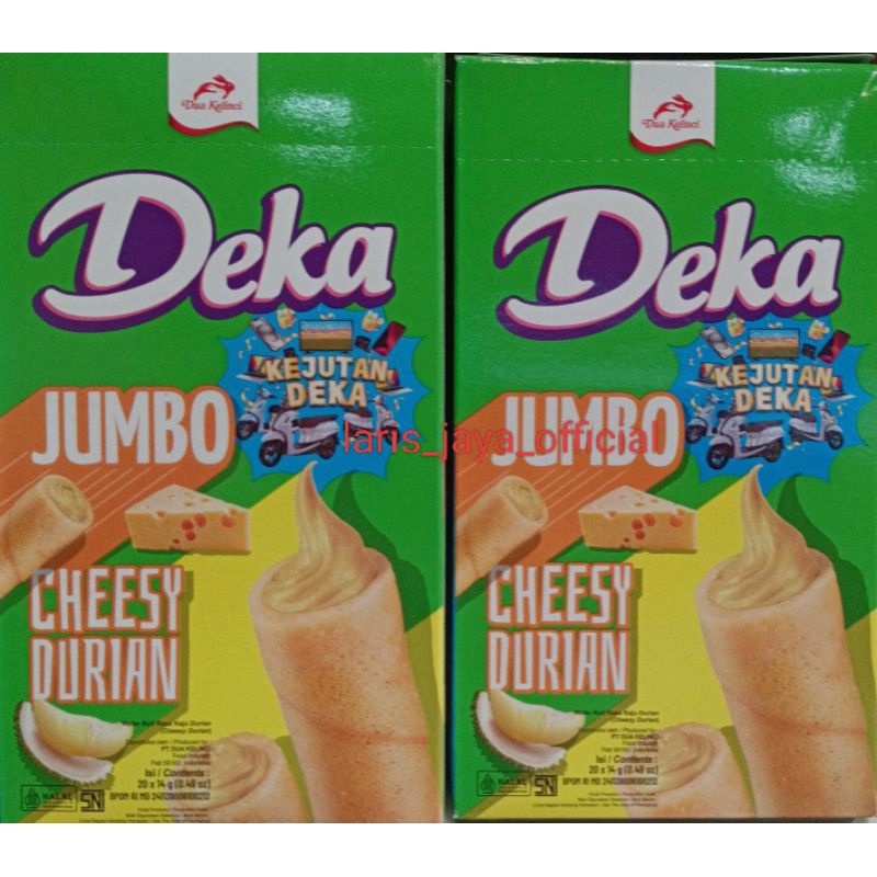 

Deka wafer roll cheesy durian jumbo isi 20×14gram
