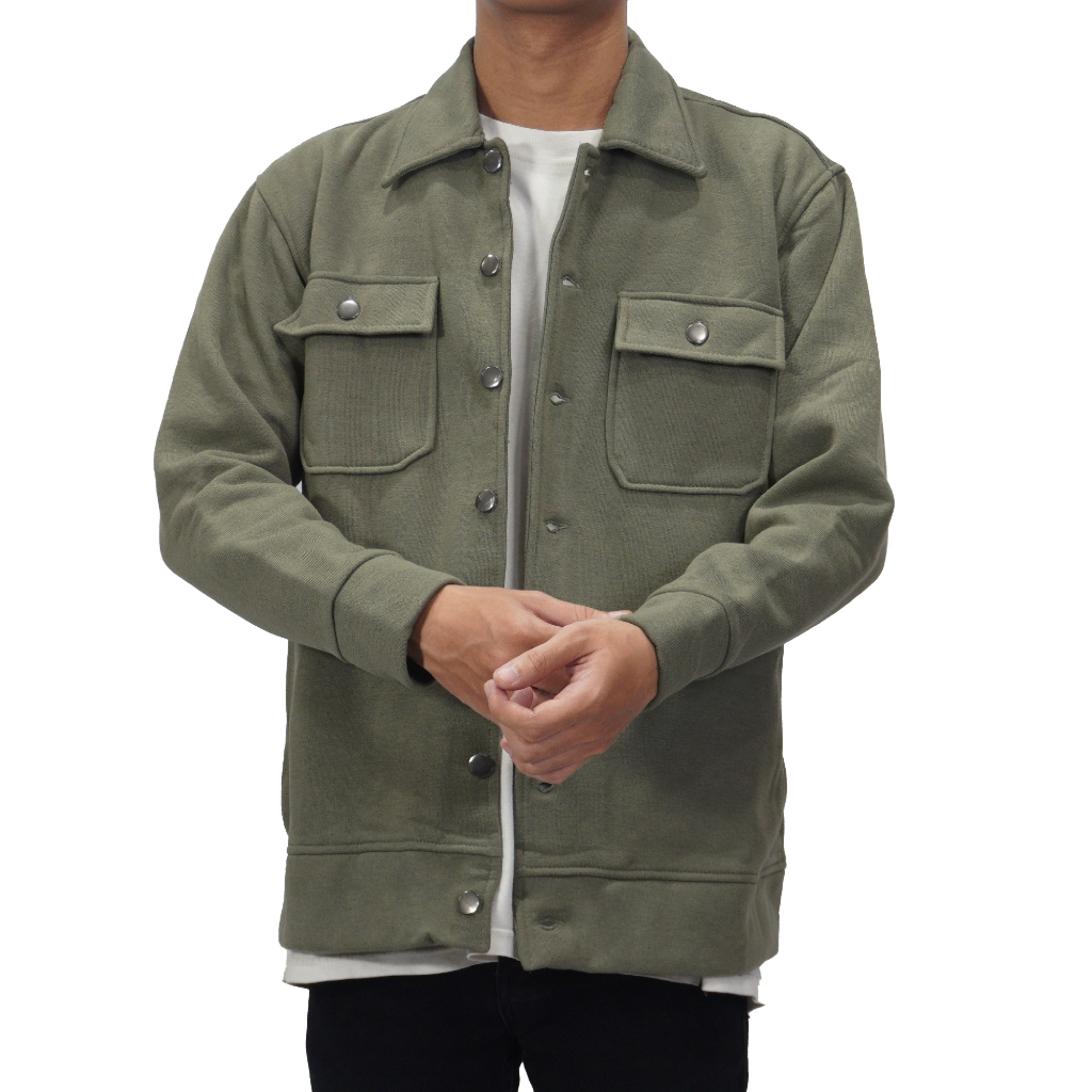 Shacket Jacket - Jacket Pria Distro Fleece Tebal Original Dezirose