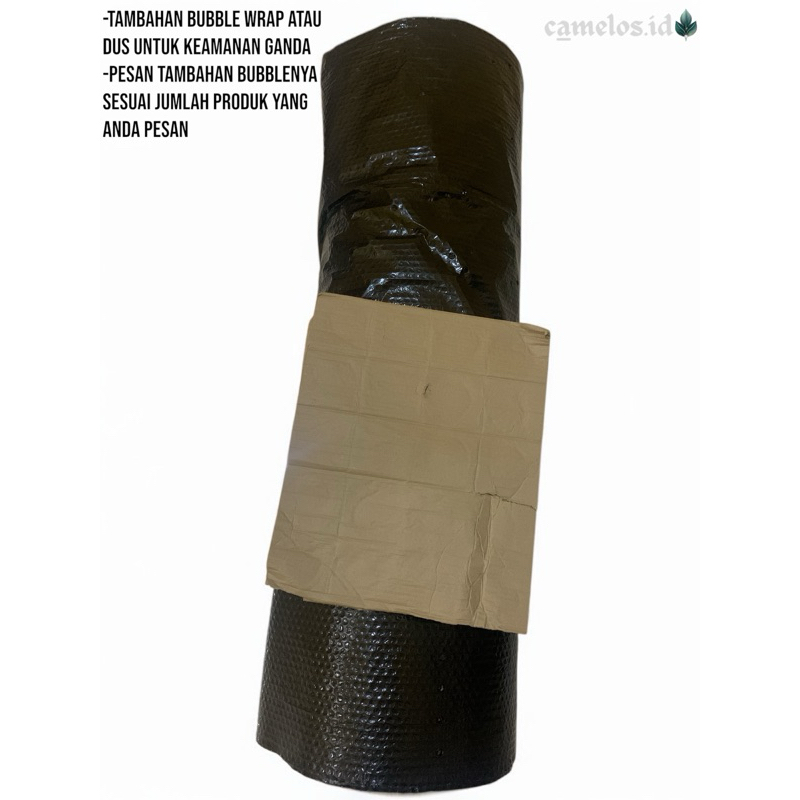

Tambahan bubble wrap atau kardus untuk keamanan ganda paket