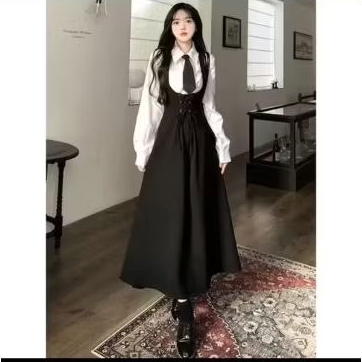 Korean Vintage Dress Wanita – Outfit Elegan Ala Drama Korea