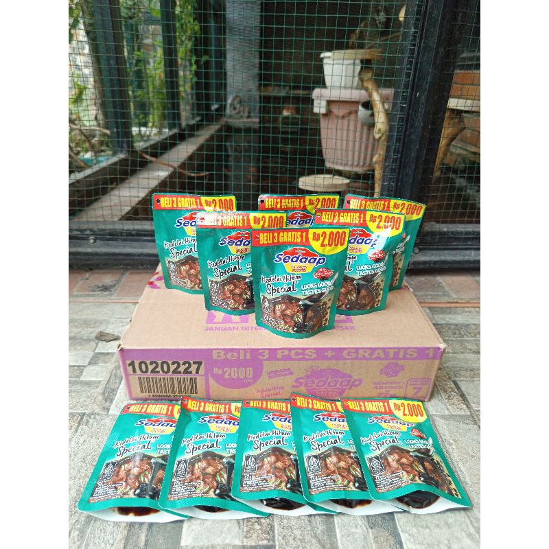 

Kecap sedaap kedelai hitam pilihan 77g 1 Dus = 48Pouch