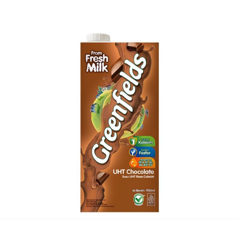 

Greenfields Susu UHT Cokelat 950 ml