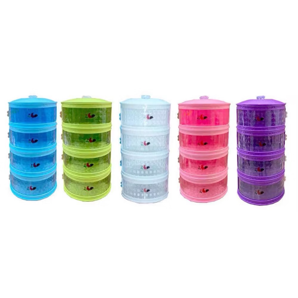 Rak Makanan Bulat Susun Tudung Saji Susun Rak Makan 4 Susun