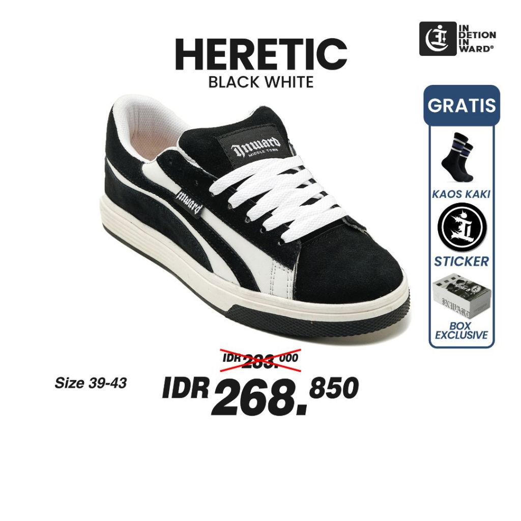 Indetion Inward - HERETIC Sepatu Sneakers Pria Casual Shoes