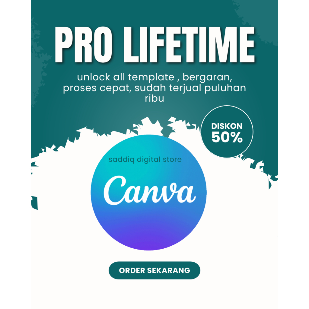 Canva Pro Lifetime Diskon 50%