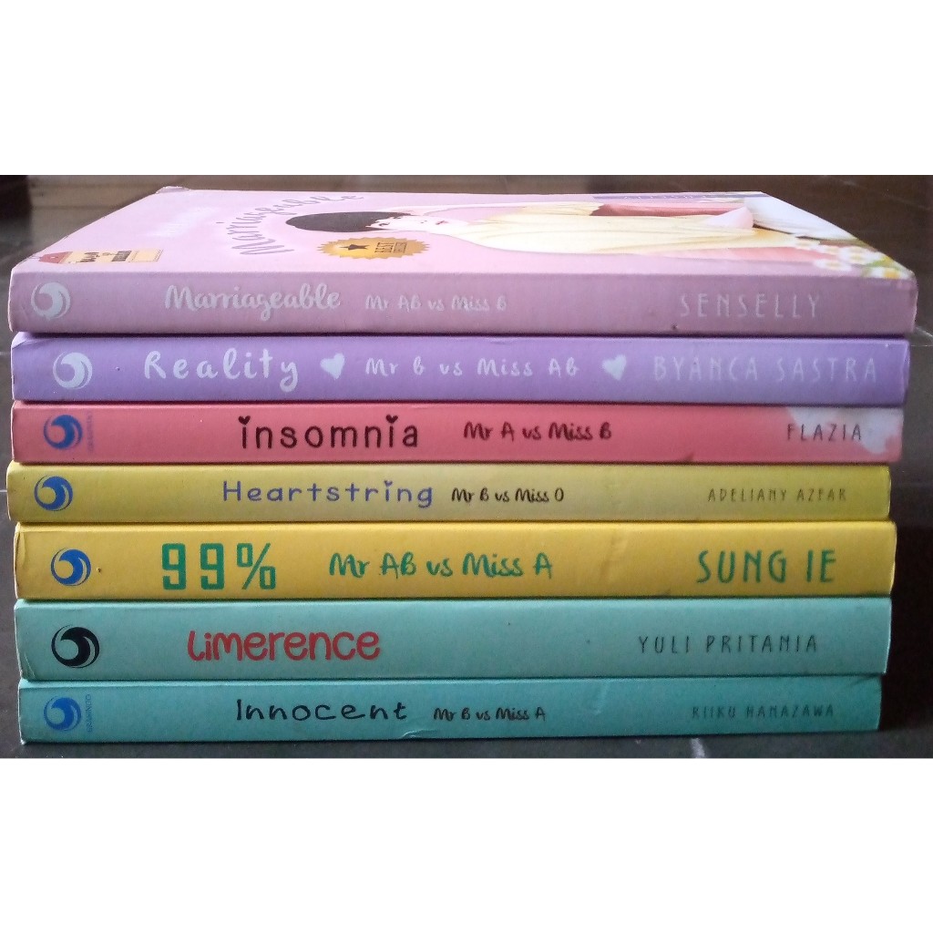 Novel Blood Type Series Bisa Pilih Judul (Kolpri)