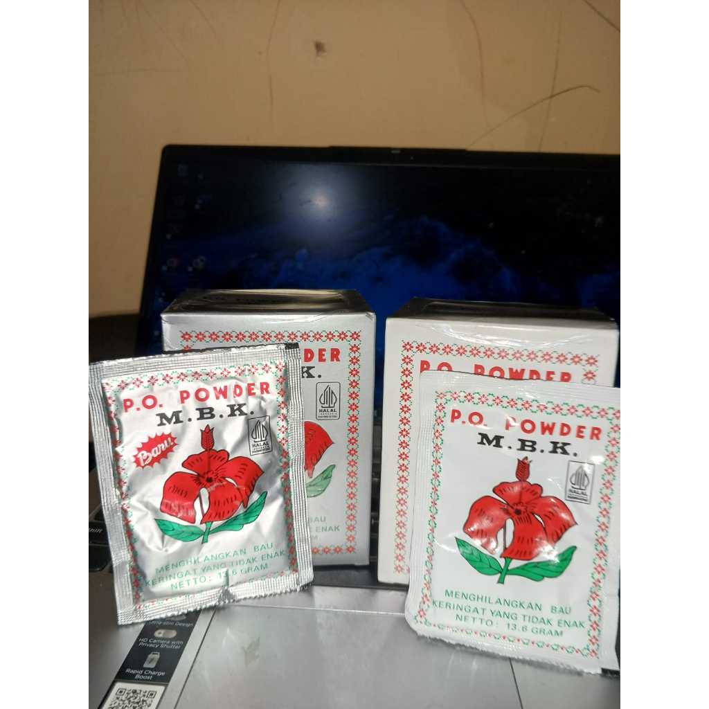 Eceran 1 Sachet Bedak MBK Silver / Putih Powder Deodoran Ketiak