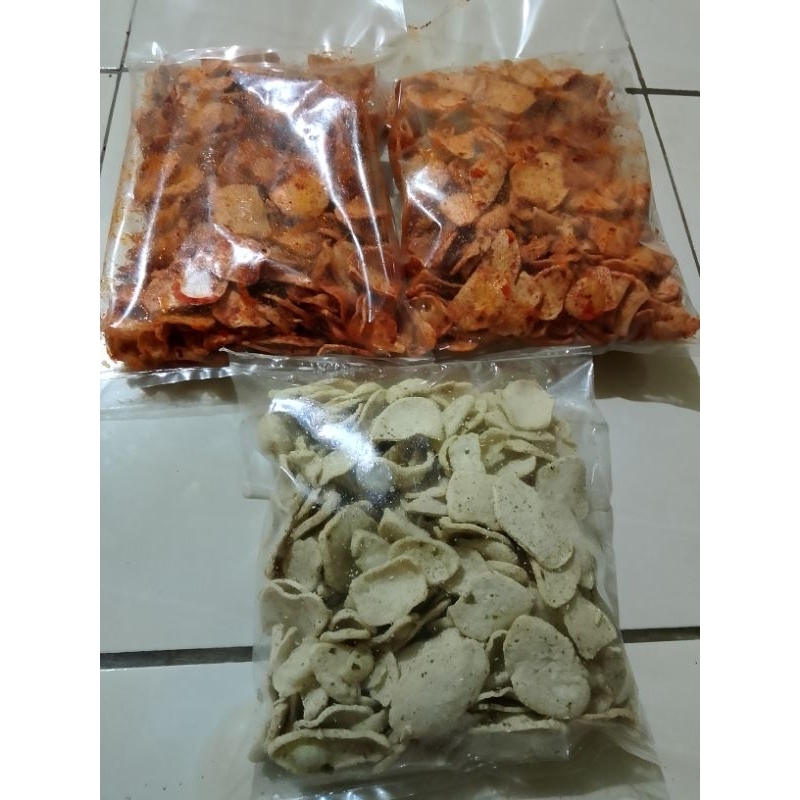 

Basreng 1Kg basreng pedas, basreng original, basreng balado,basreng daun jeruk