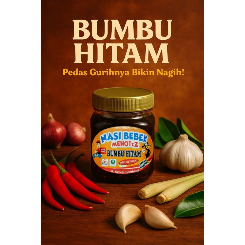 

Bumbu hitam Mehotz / sambal hitam bebek madura gombong kebumen jawa tengah