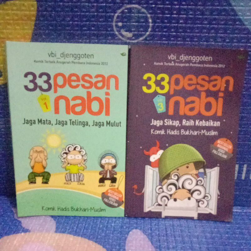 BUKU KOMIK HADIS BUKHARI -MUSLIM-33 PESAN NABI -VOL 1 &3 ORIGINAL