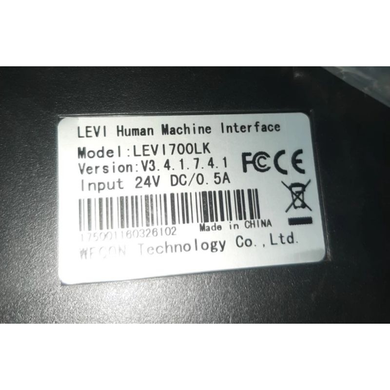 LEVI 700LK HUMAN MACHINE INTERFACE 24VDC WECON