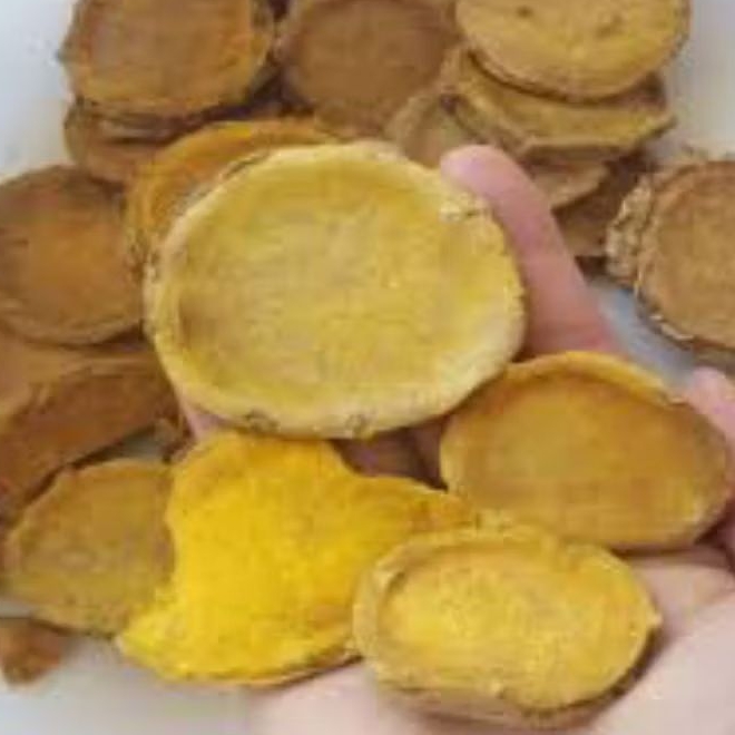 

Temulawak Iris Rajang koin 500 Gram temulawak kering