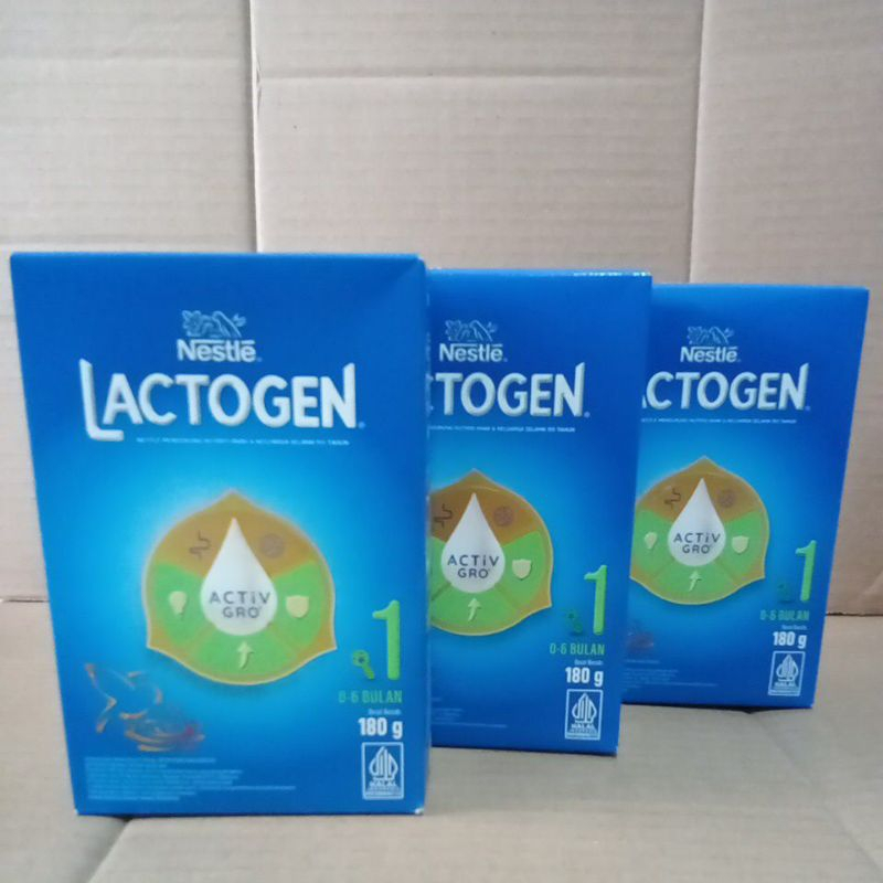 Lactogen Nestle Susu Bayi 0-6 Bulan / Susu Lactogen 0-6 Bulan - Isi 180 Gram