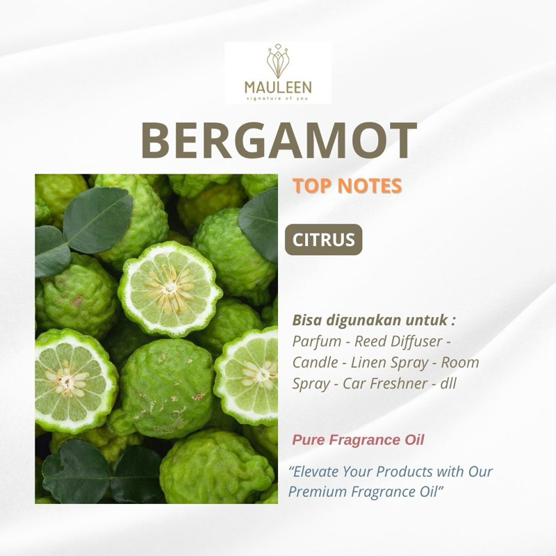 BERGAMOT - FRAGRANCE OIL BY MAULEEN STUDIO