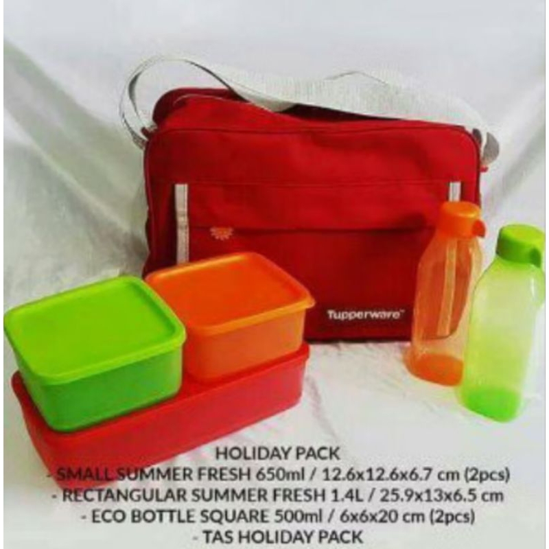 Paket piknik holiday pack Tupperware