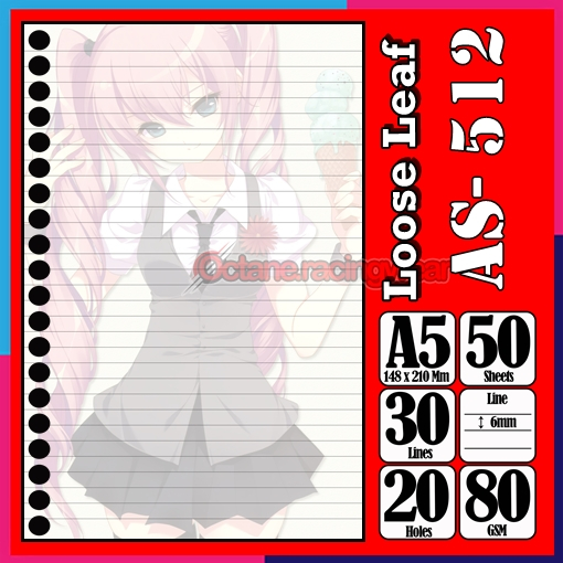 

Loose Leef Leaf A5 Isi 50 Lembar Anime Sexy Miku Gadis kartun seksi Binder Karakter Polos Buku Anak Sekolah Kuliah refil Refill Vol-01