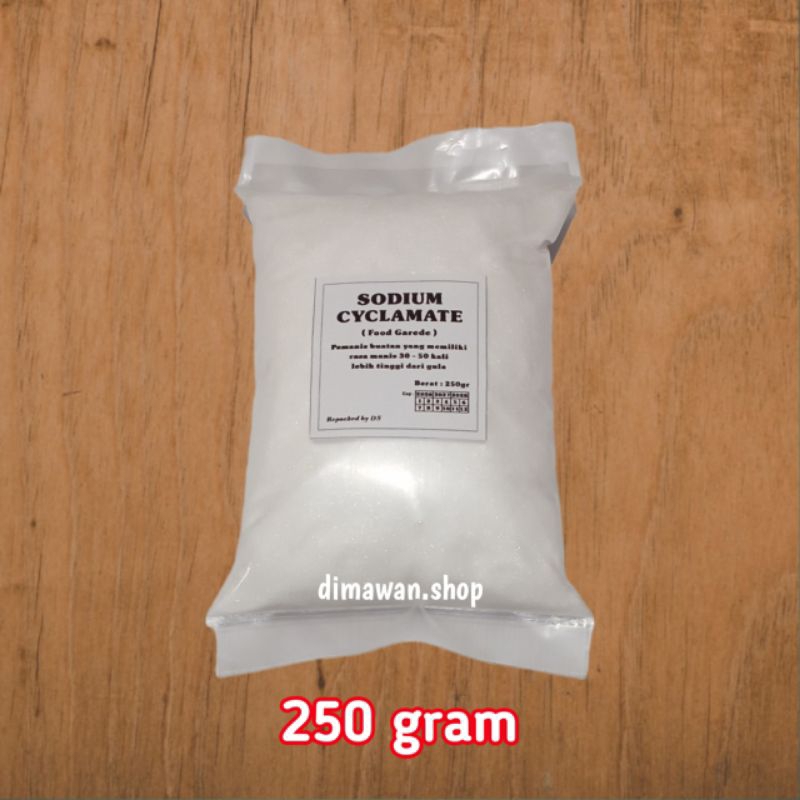 

Sodium Cyclamate super pemanis buatan 30 - 50 kali lebih manis dari gula 250 gram