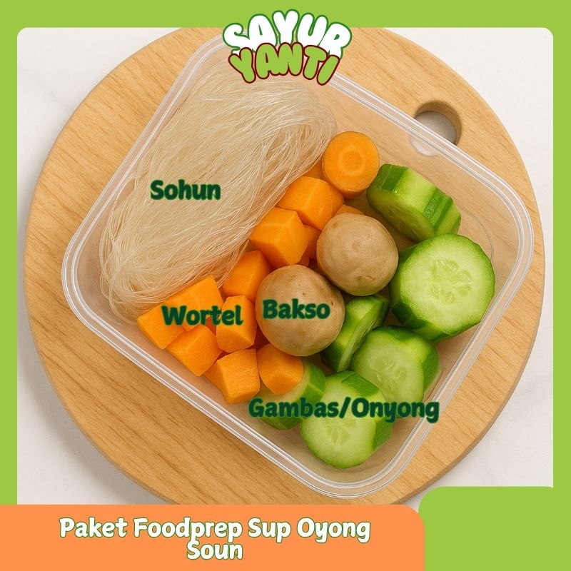 

[KIRIM INSTAN] Paket Foodprep Sup Oyong Soun - Sayur Yanti