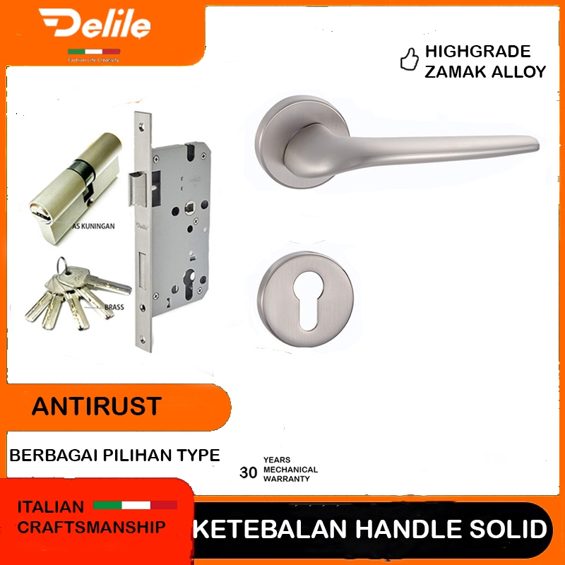 ITALY DELILE 72F87/Handle Pintu Set/Gagang Pintu Set/Handle Set Premium/Fullset