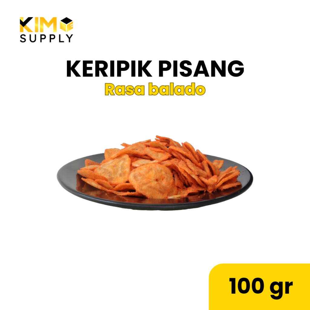 

KERIPIK PISANG BALADO (100GR) snack cemilan makanan kekinian termurah terlaris