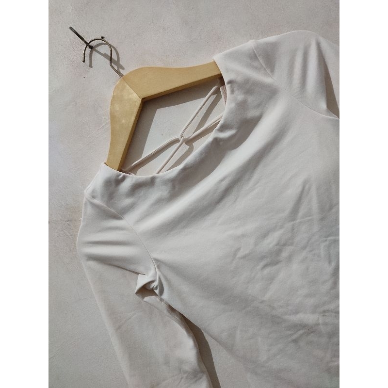 Kaos Sport Scub Bra Xexymix Bodyfit Basic Putih