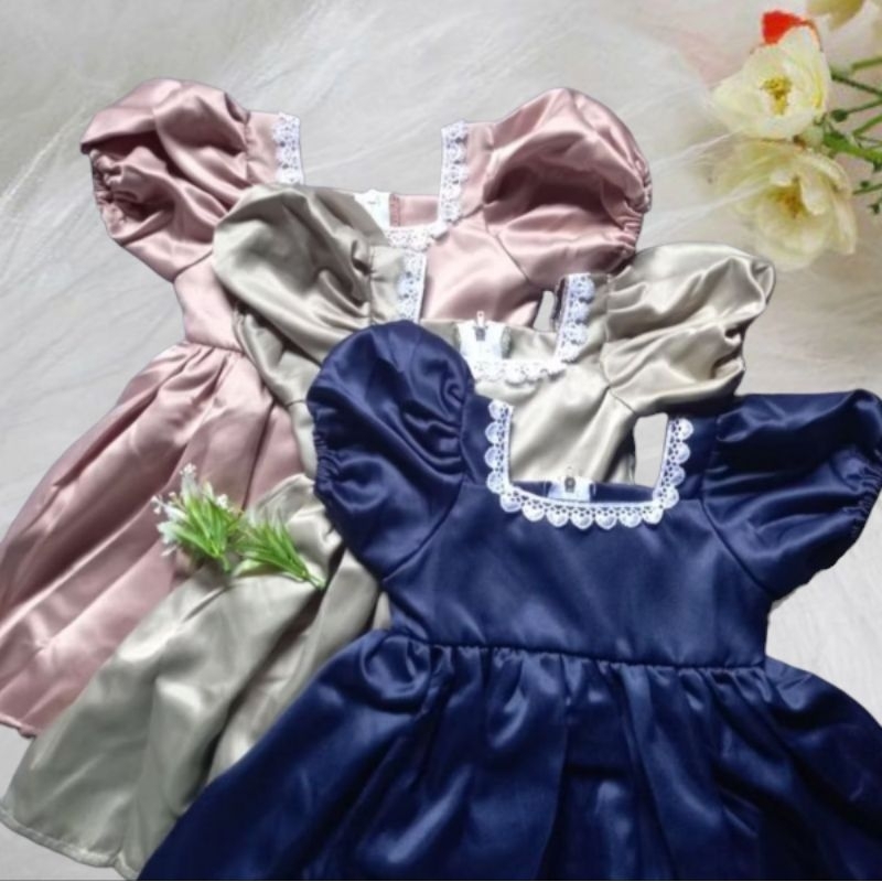 Cinderella Dress/Dress Anak Perempuan/Fashion Dress Anak Perempuan/Dress Satin Anak