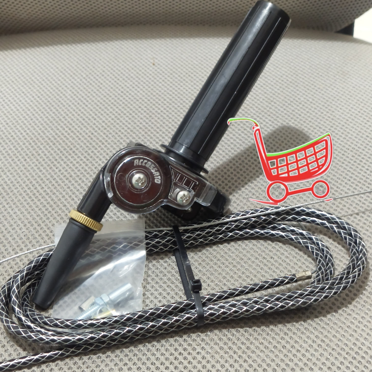 HANDLE GAS MOTOR SELONGSONG GAS KONTAN SLONSONG GAS SPONTAN ACCOSATO THAILAND + TALI KABEL GAS SERAT