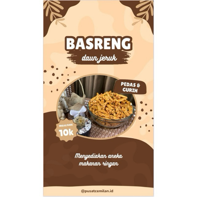 

TERMURAH! Basreng pedas daun jeruk / kiloan & eceran