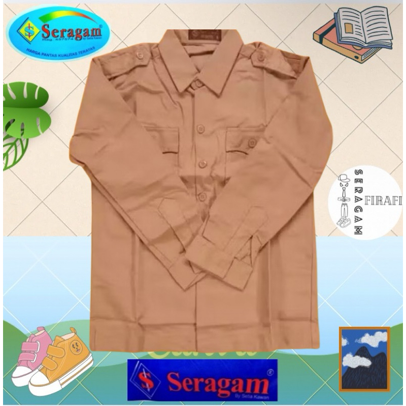 Seragam Penggalang Panjang PRAMUKA Merek Seragam / Seragam Pramuka / Seragam Pramuka Penggalang / Se