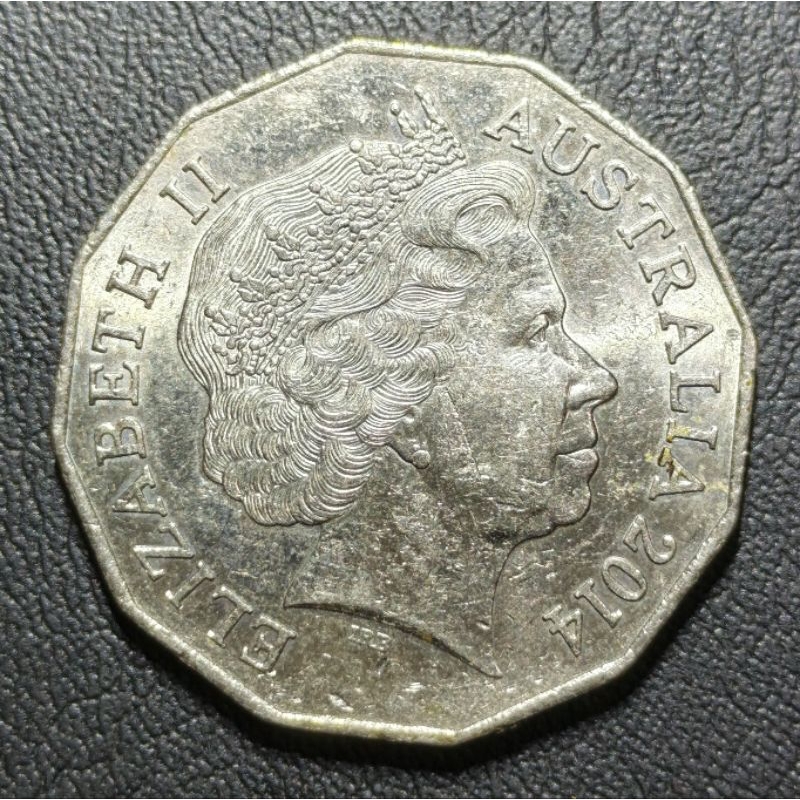 Koin Asing Australia 50 Sen Tahun 2014