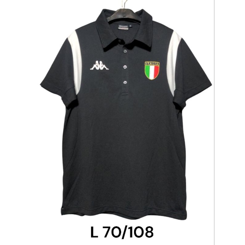Kappa golf Italia Kaos Polo Berkerah Casual Olahraga Original size L M golf