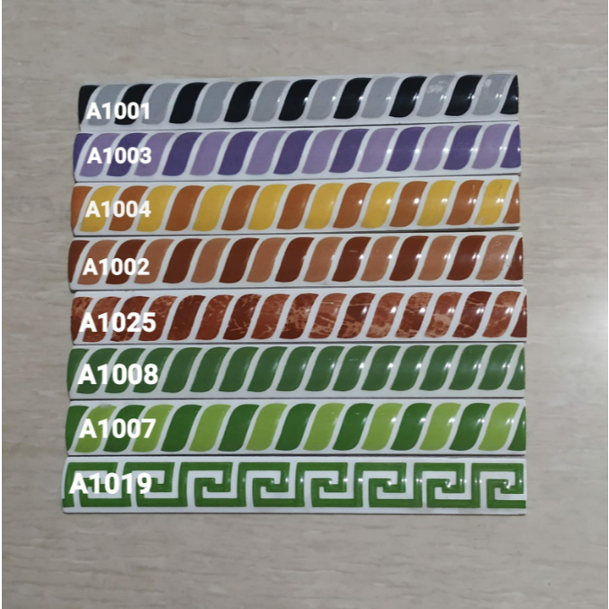 KUKU MACAN 20 CM ULIR MOTIF KECIK PINGULAN SUDUTAN KERAMIK LANTAI DINDING