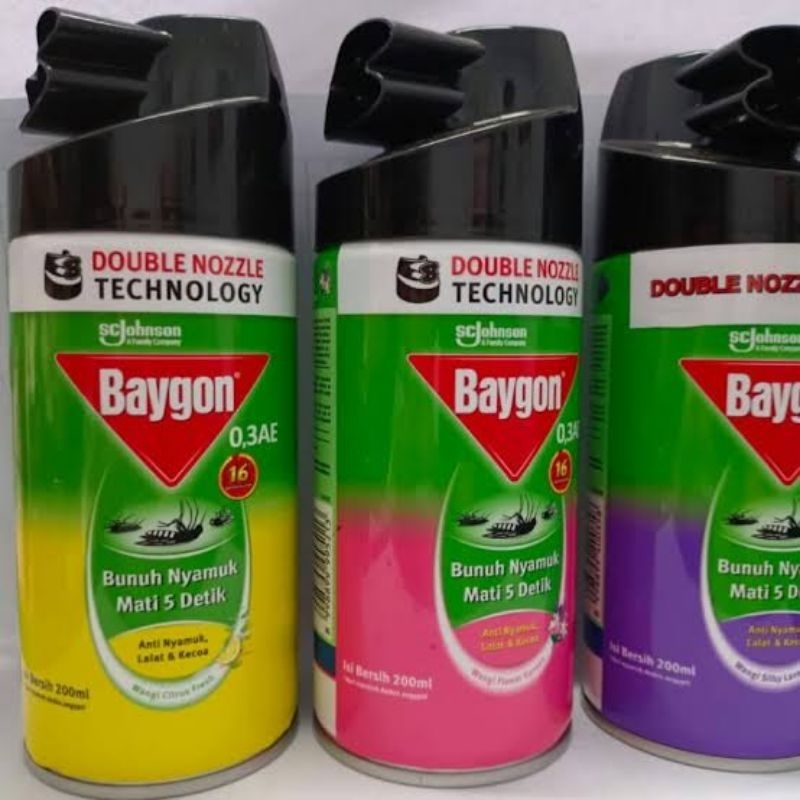 Baygon Aerosol obat nyamuk semprot 200ml