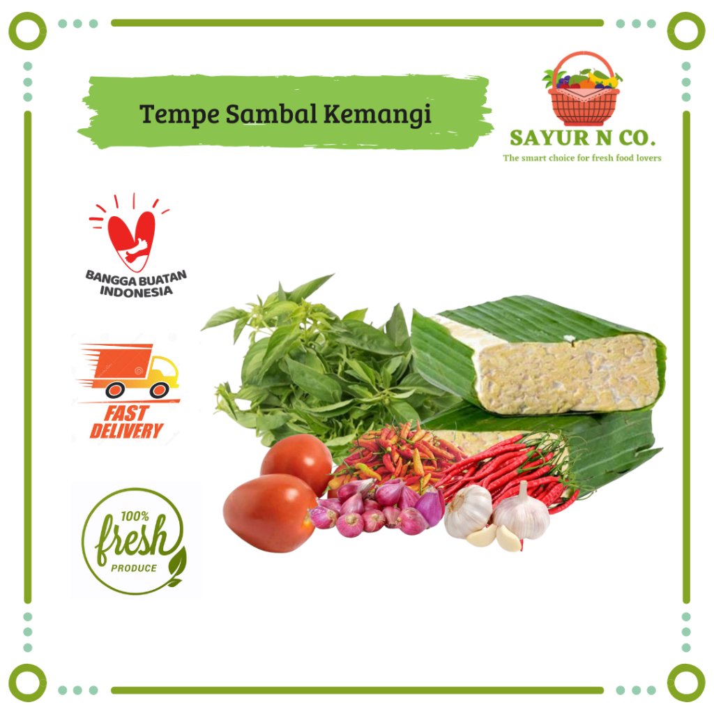 

Paket Masak Tempe Sambal Kemangi | Sayur N Co Bekasi