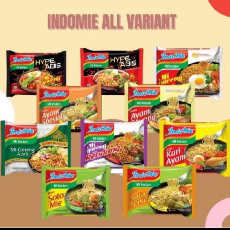 

Indomie all variant bundling 10 pcs