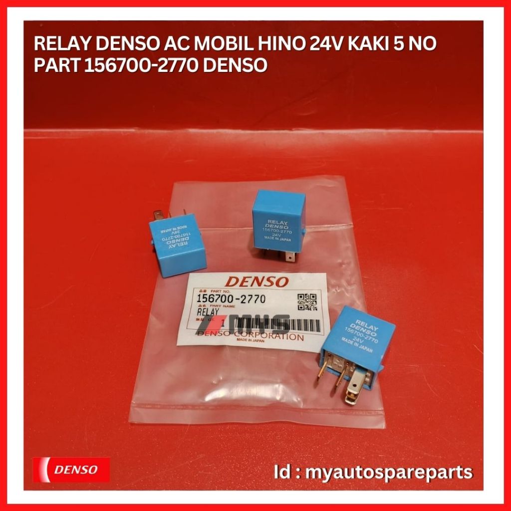 RELAY AC Mobil TOYOTA Hino 24V 24 Volt Kaki 5 RELAY DENSO