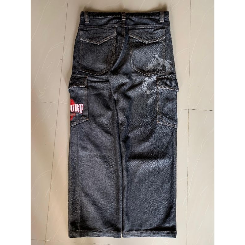 celana panjang cargo denim y2k pj's surf