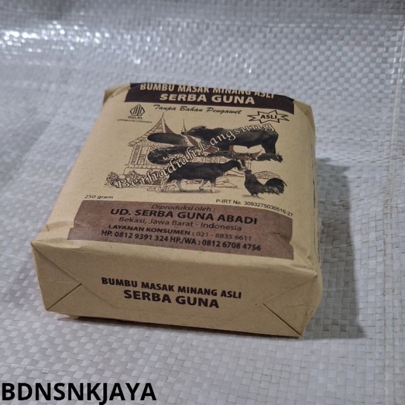 

bumbu masak minang ASLI SERBA GUNA 250gram